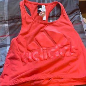 adidas cropped tank top